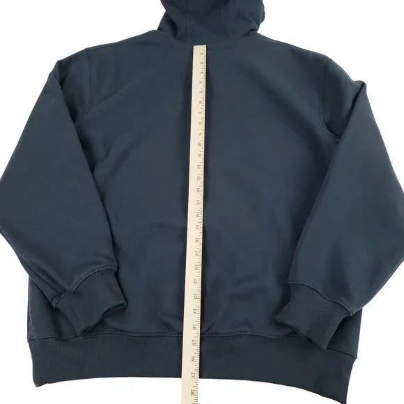 NEW Carhartt Rain Defender Large Pullover Hoodie 100615 472 Navy Blue Sweatshirt - Picture 6 of 8